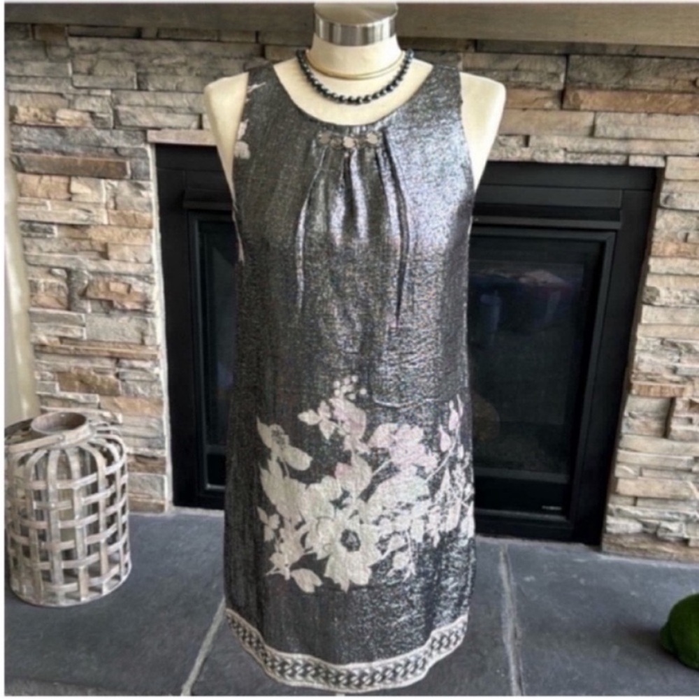 Hale Bob Black and White Floral Mini Dress - Picture 2 of 12